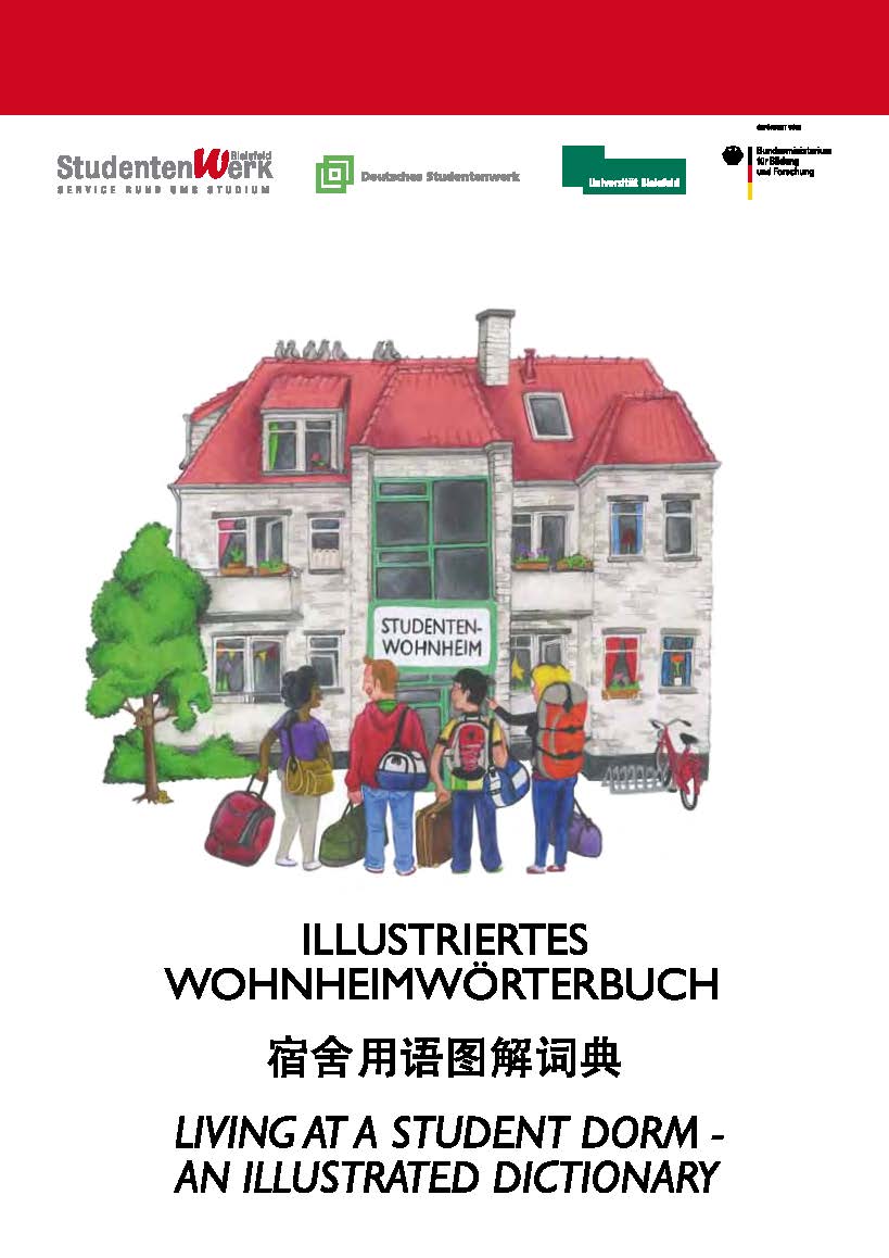 Illustriertes Wohnheimwörterbuch Deutsch - Englisch - Chinesisch